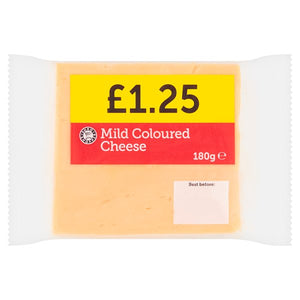 Euro Shopper Mild Coloured Cheese 180g