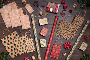 9 Piece Kraft Luxury Gift Wrap Pack