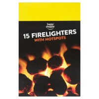 Happy Shopper 15 Firelighters with Hotspots 200g