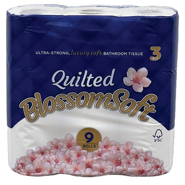 Blossom Soft Luxury Toilet Tissue 9 rolls