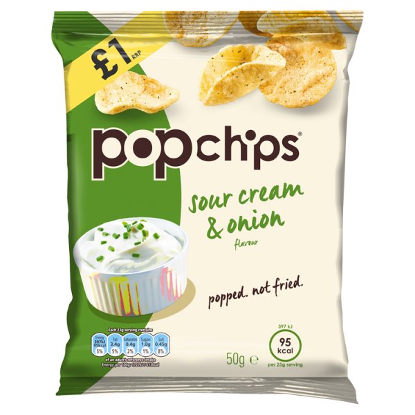 Popchips Sour Cream & Onion 70g