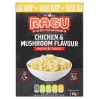 Ragu Chicken & Mushroom Flavour Pasta & Sauce 110g