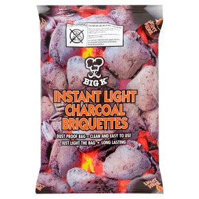 Big K Instant Light Charcoal Briquettes 1.5kg