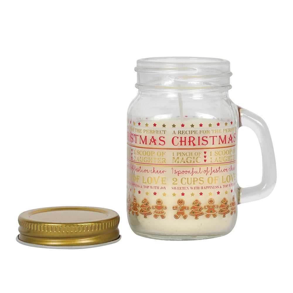 9CM GINGERBREAD COOKIES MASON JAR CANDLE