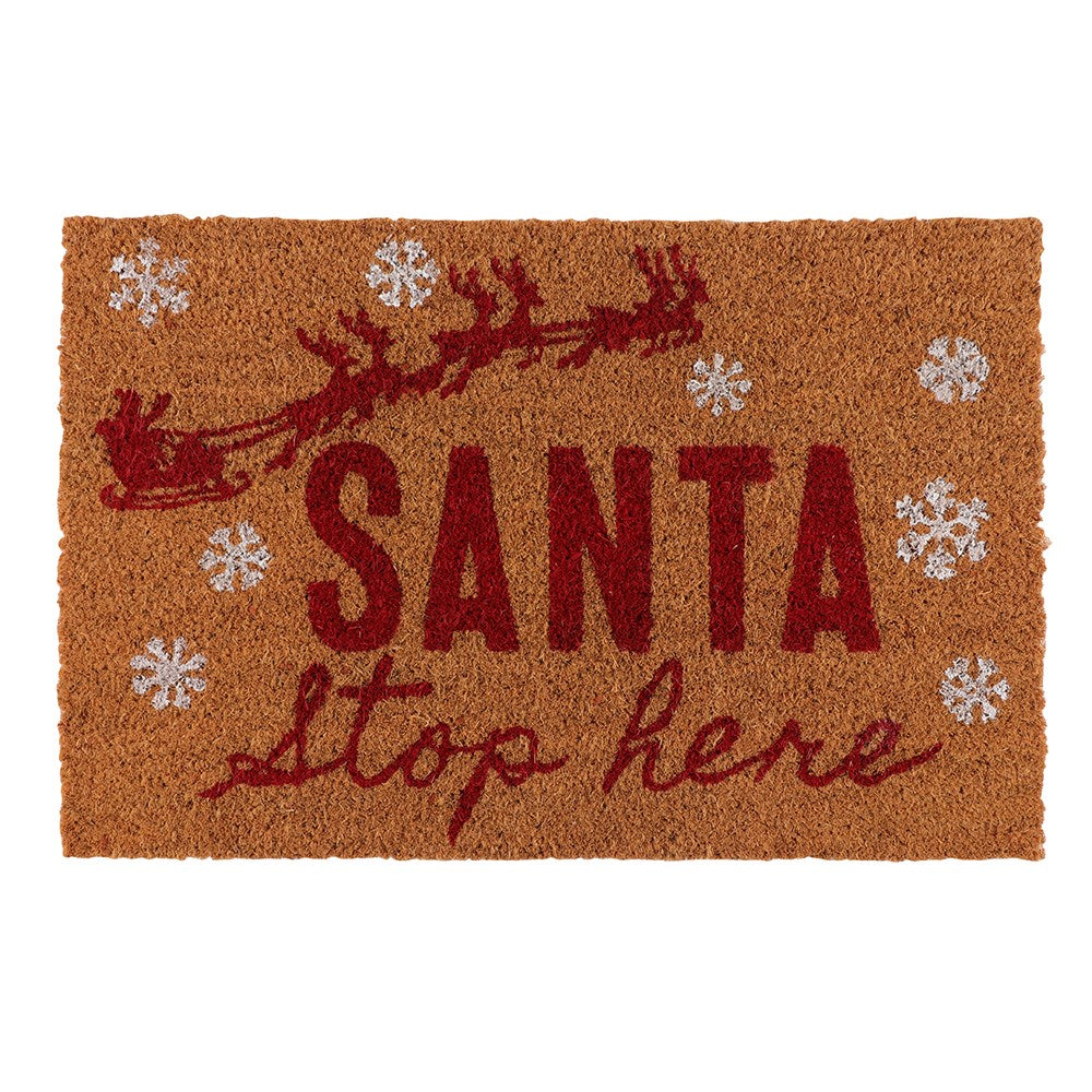 60CM SANTA STOP HERE DOORMAT