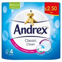 Andrex Toilet Roll Classic Clean 4pk
