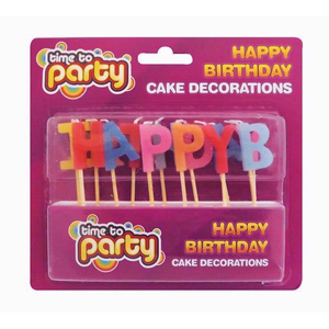 Happy Birthday Cake Decoration Candles