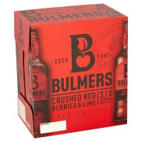Bulmers Crushed Red Berries & Lime Cider 6 x 500ml Bottles