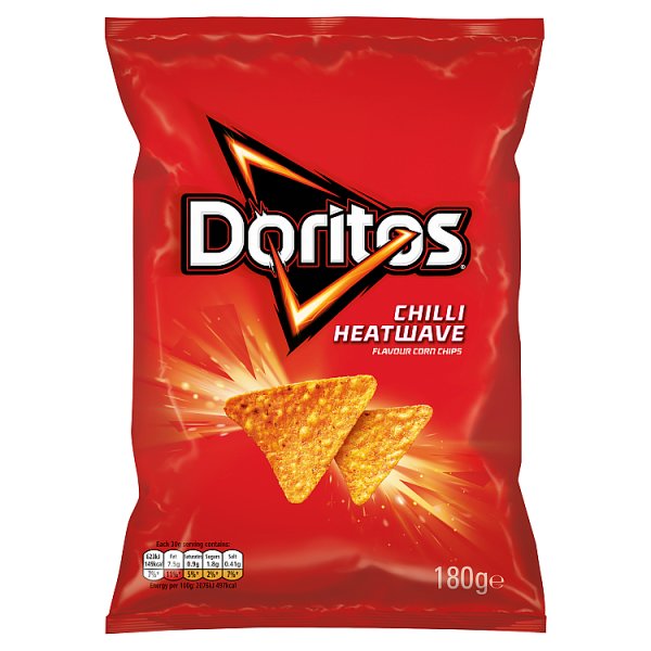 Doritos Chilli Heatwave Chips 180g REDUCED TO CLEAR 19/09/26