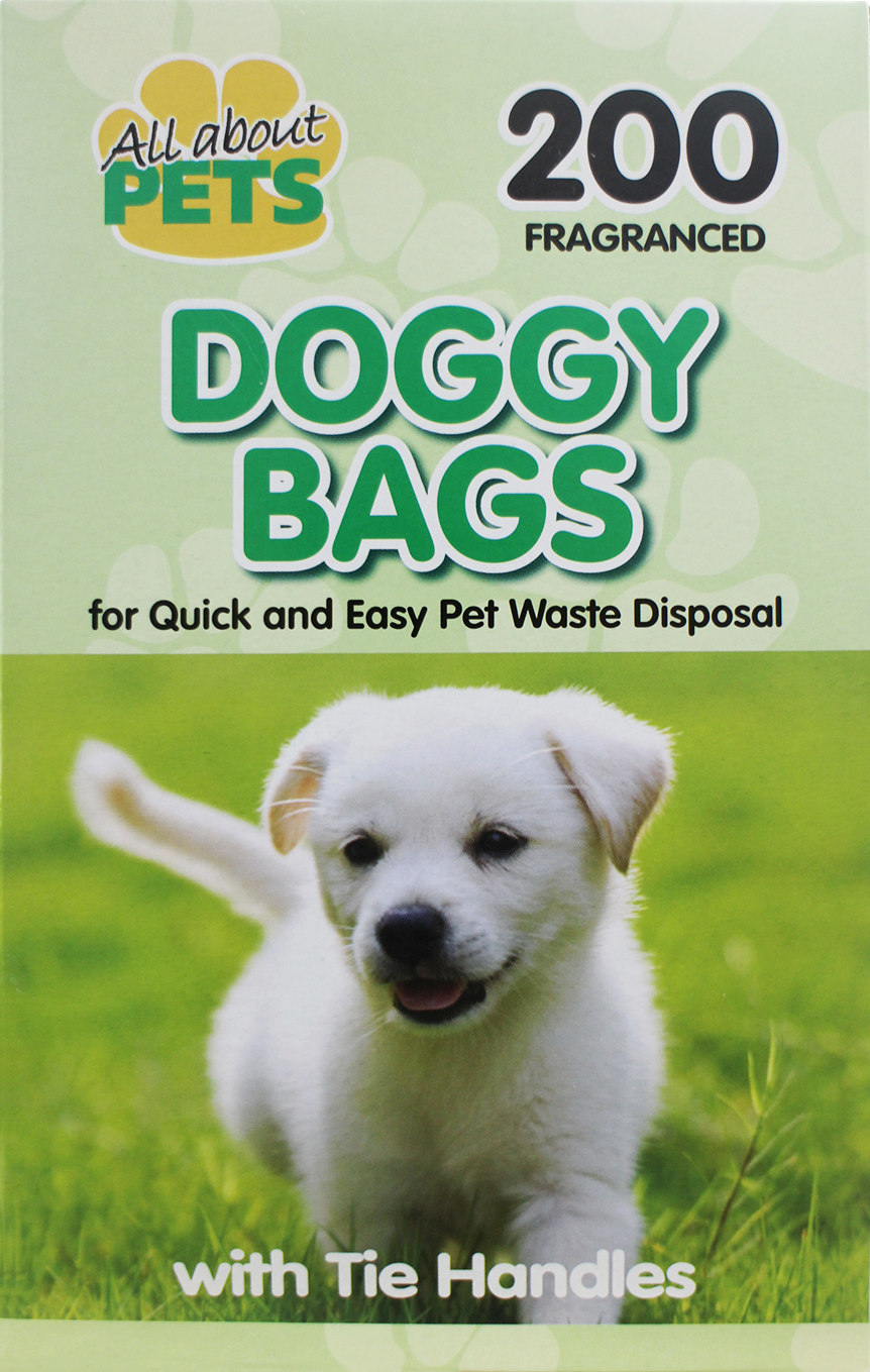 All About Pets Fragranced Doggy Bags with Tie Handles 200's
