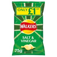Walkers Salt & Vinegar Crisps 75g
