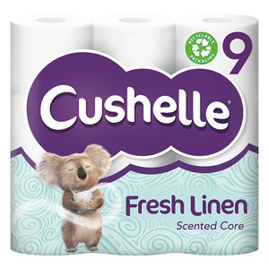 Cushelle Fresh Linen 9 Toilet Rolls