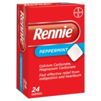 Rennie Peppermint 24 Tablets