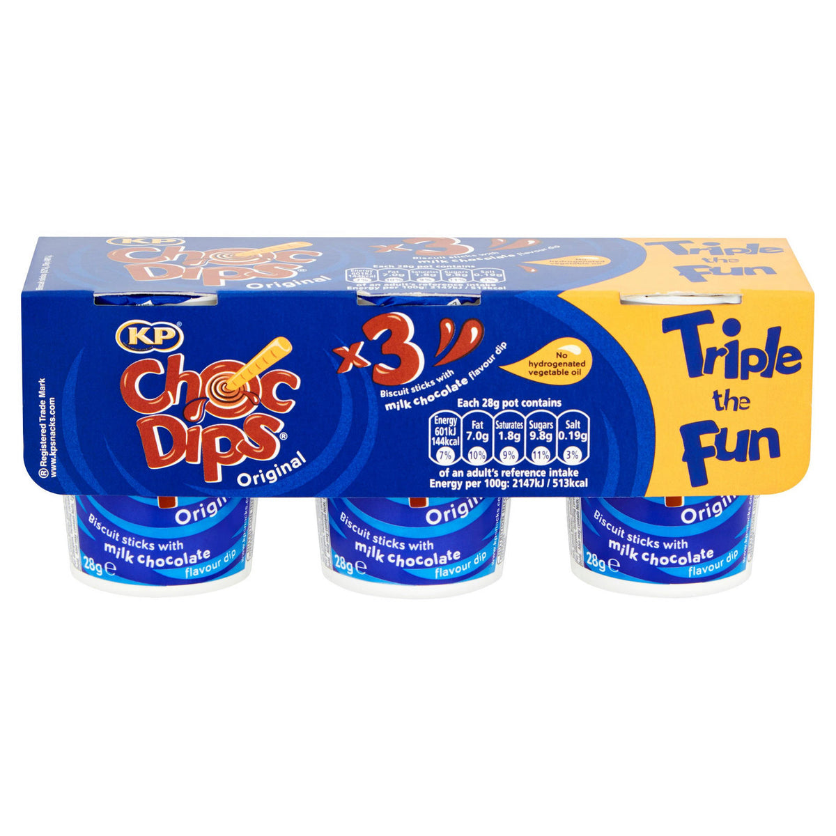 KP Choc Dips Original 3 x 28g