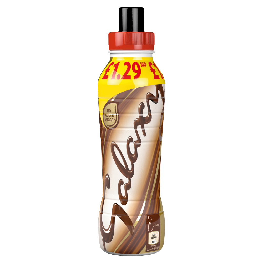 Galaxy Chocolate Milk Shake Drink No Added Sugar 350ml