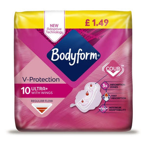 Bodyform Ultra Normal Wing Sanitary Towels 10 Pack