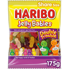 Haribo Jelly Babies Double Trouble 175g