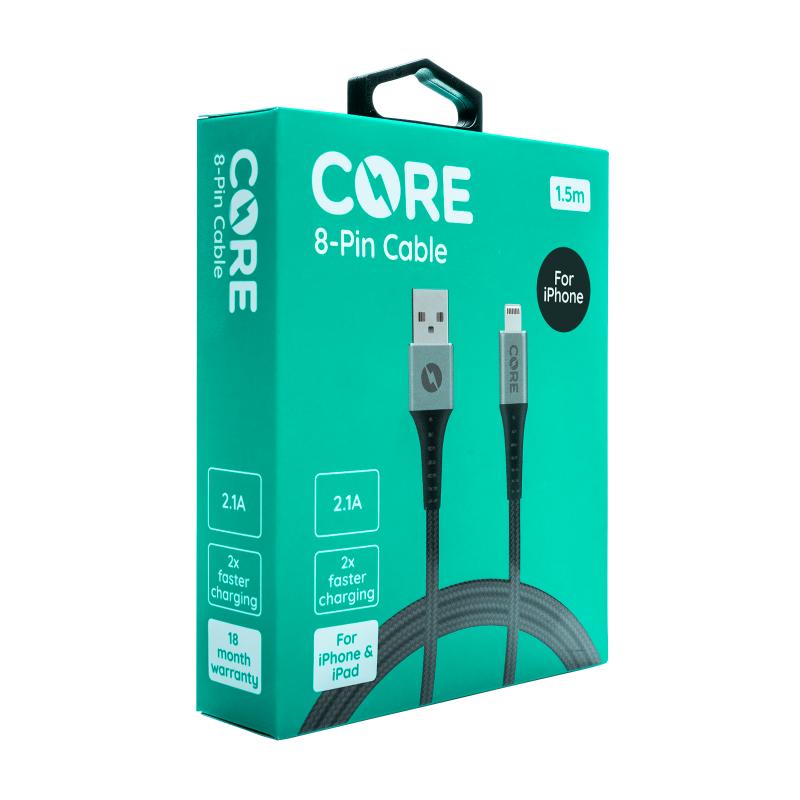 Core Bolt 1.5m Cable - for iPhone & iPad