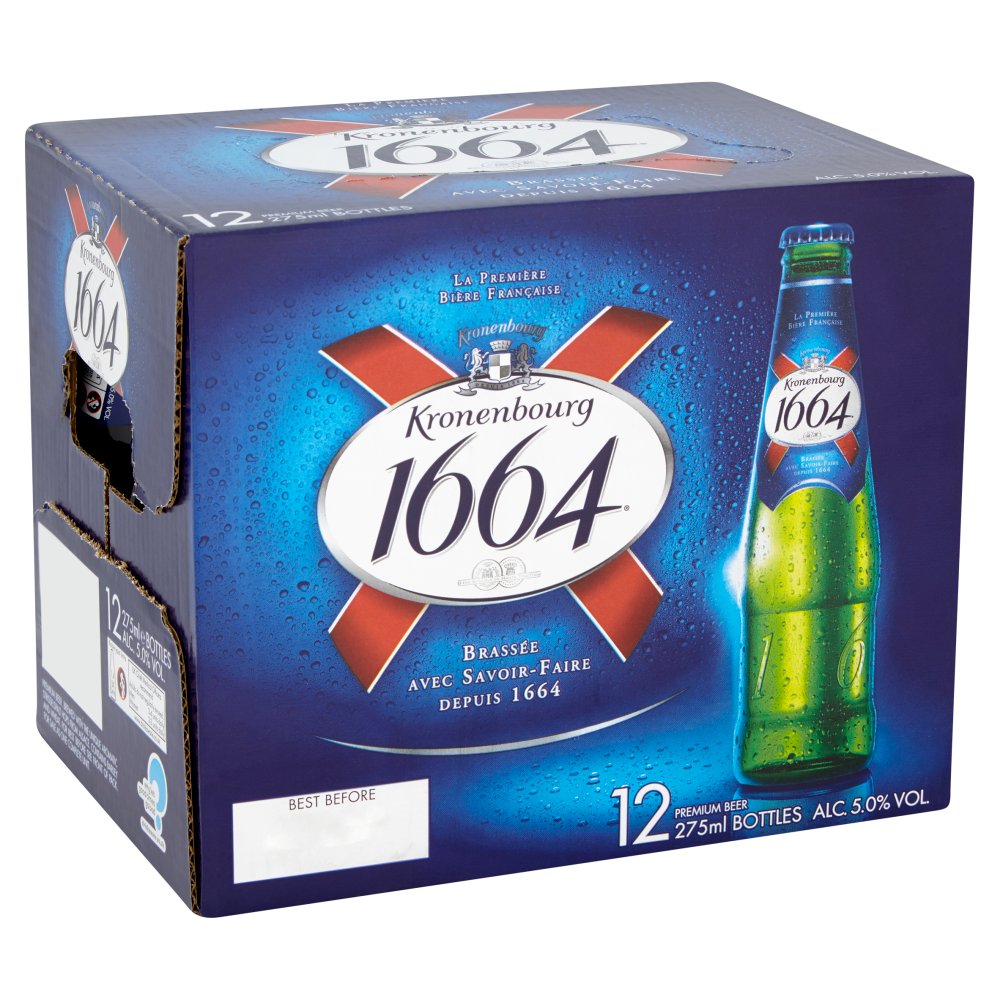Kronenbourg 1664 Lager Beer 12 x 275ml
