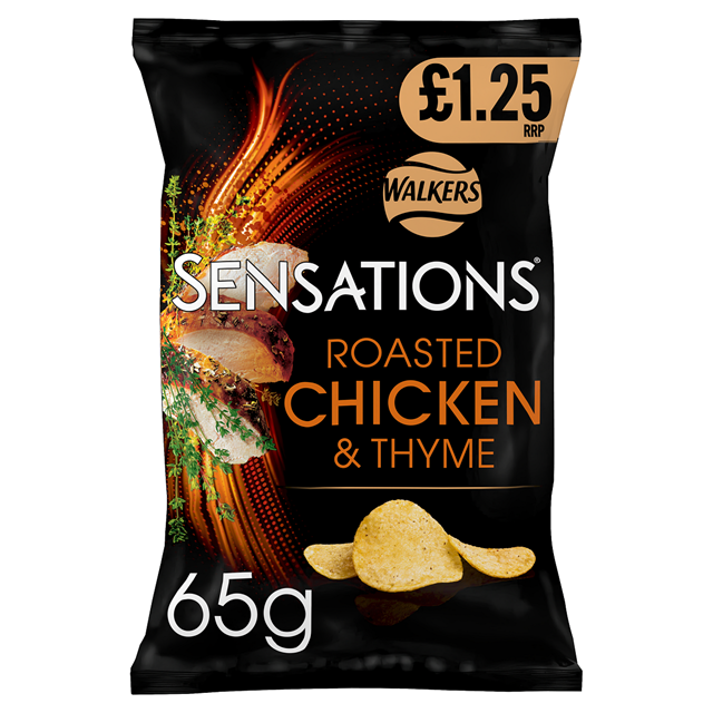 Walkers Sensations Roast Chicken & Thyme Crisps 65g