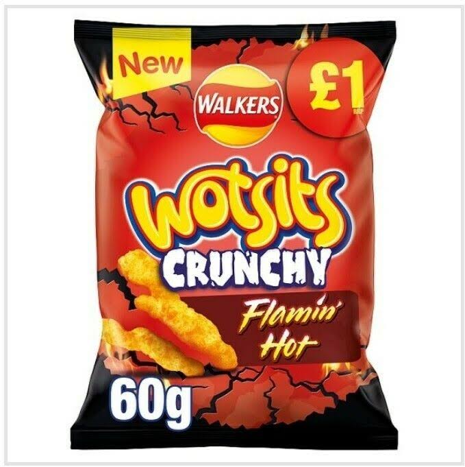 Walkers Wotsits Crunchy Flamin' Hot 60g