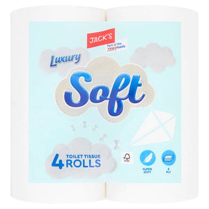 Jack's Luxury Soft Toilet Tissue 4 Rolls