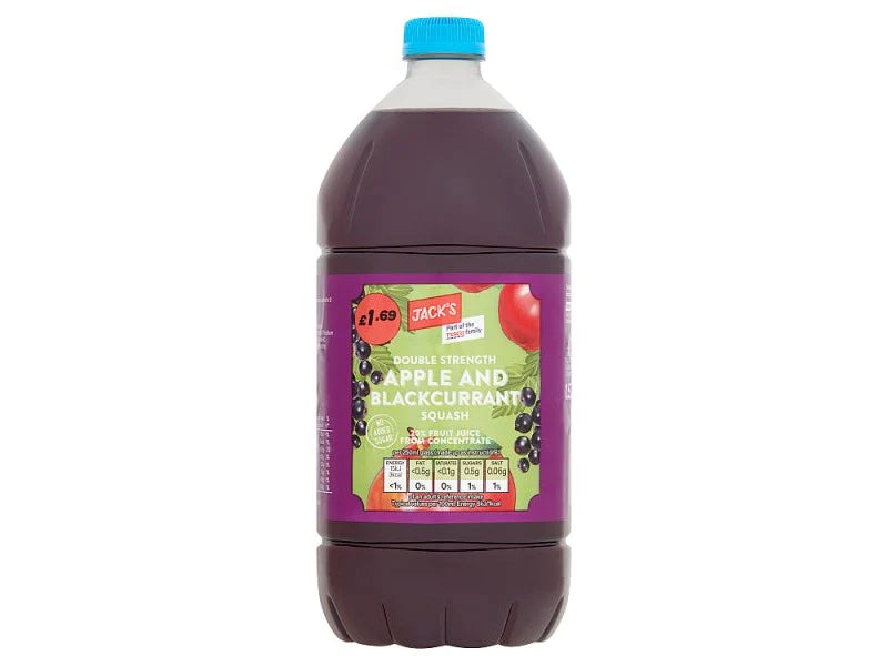 Jack's Double Strength Apple & Blackcurrant Squash 1.5 Litre