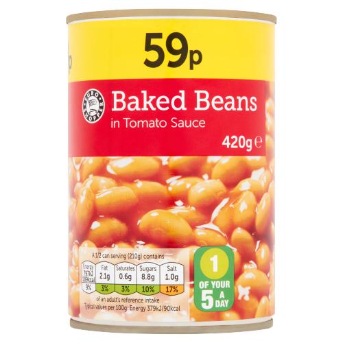 Euro Shopper Baked Beans in Tomato Sauce 420g