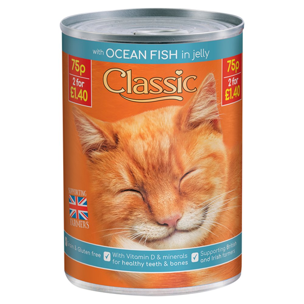 Butcher's Classic Ocean Fish Chunks in Jelly Cat Food 400g