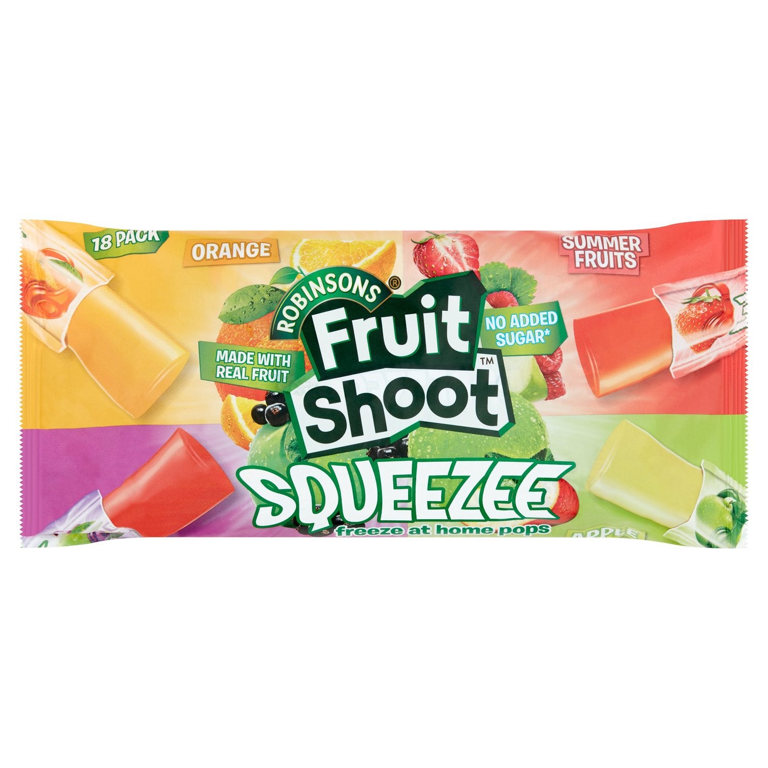 Robinsons Fruit Shoot Squeezee Freeze Pops 18pk (540ml)