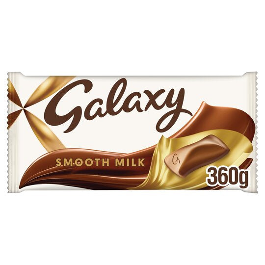 Galaxy Smooth Milk Chocolate 360g REDUCED TO CLEAR 29/11/26