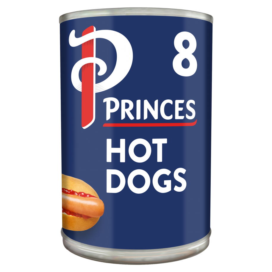 Princes 8 Hot Dogs 400g