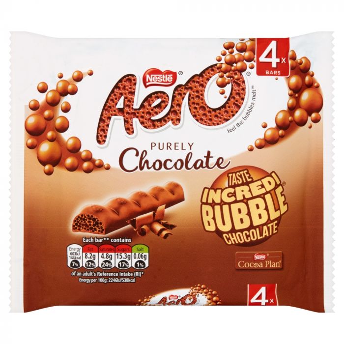 Aero Bubbly Milk 27g 4 Pack REDUCED TO CLEAR