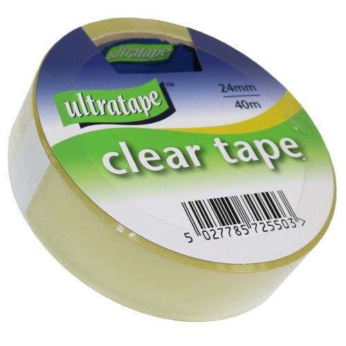 Ultratape Clear Tape 24mm x 40m