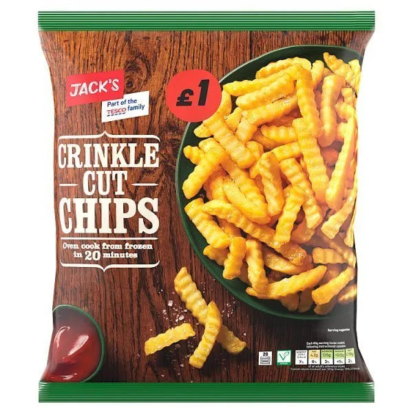 Jacks Crinkle Cut Chips 750g