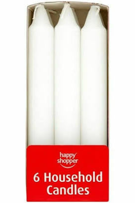 6 Household candles