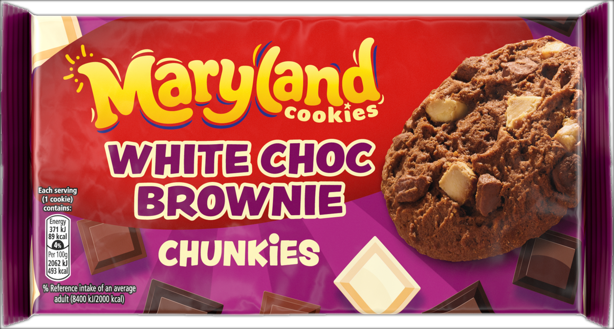 Maryland White Choc Brownie Chunkies 144g