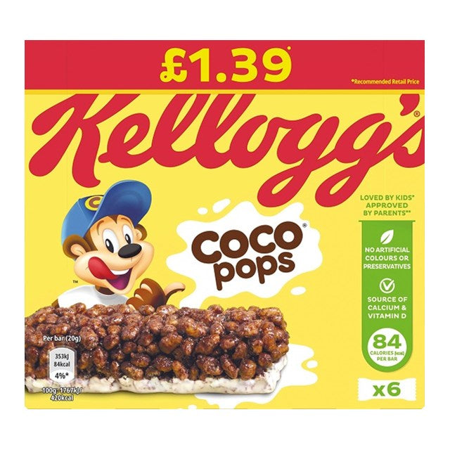 Coco Pops Cereal Bar x 6