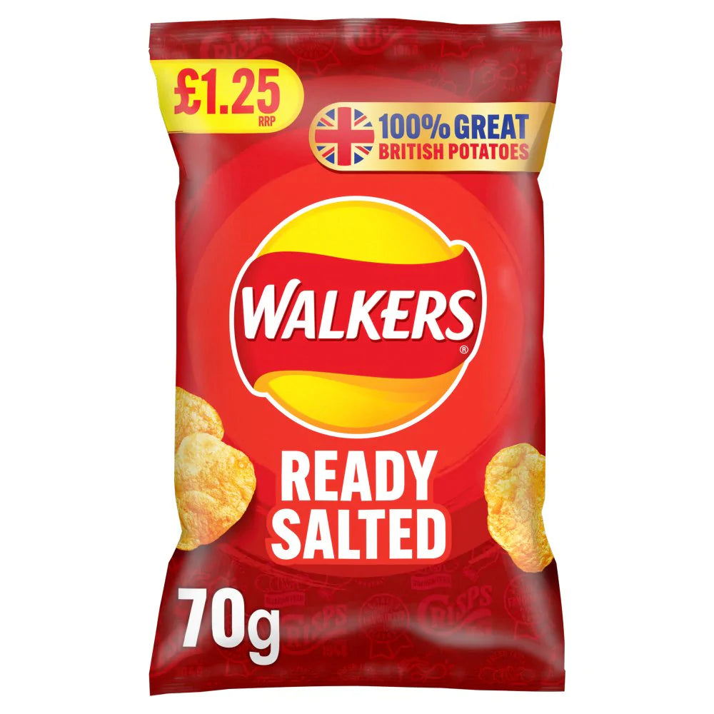 Walkers Ready Salted Crisps 70g