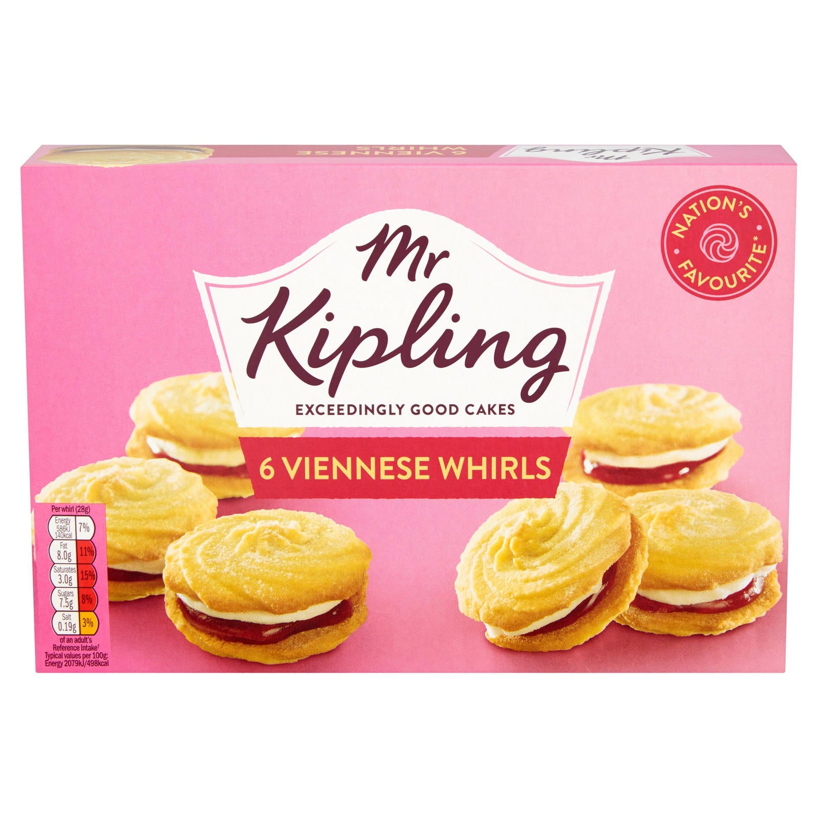 Mr Kipling 6 Viennese Whirls