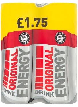 Euro Shopper Original Energy Drink 4 x 250ml