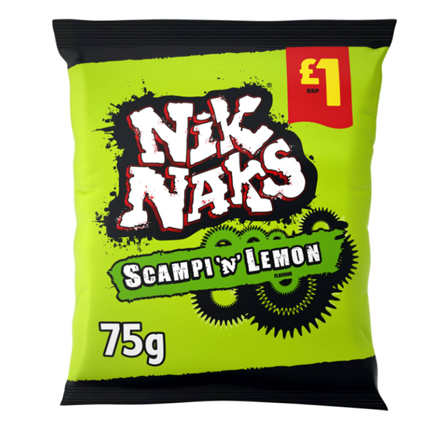 Nik Naks Scampi 'N' Lemon 75g