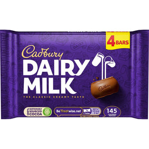 Cadbury Dairy Milk 4 Pack 108.8g