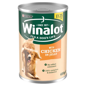 WINALOT Classics Tinned Dog Food Chicken in Jelly 400g